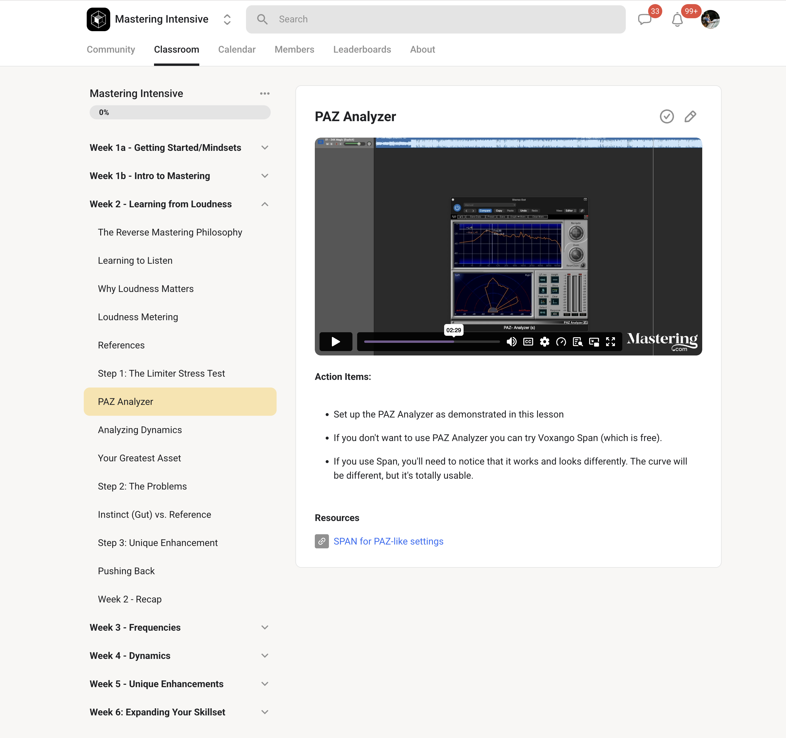Mastering Intensive view 1