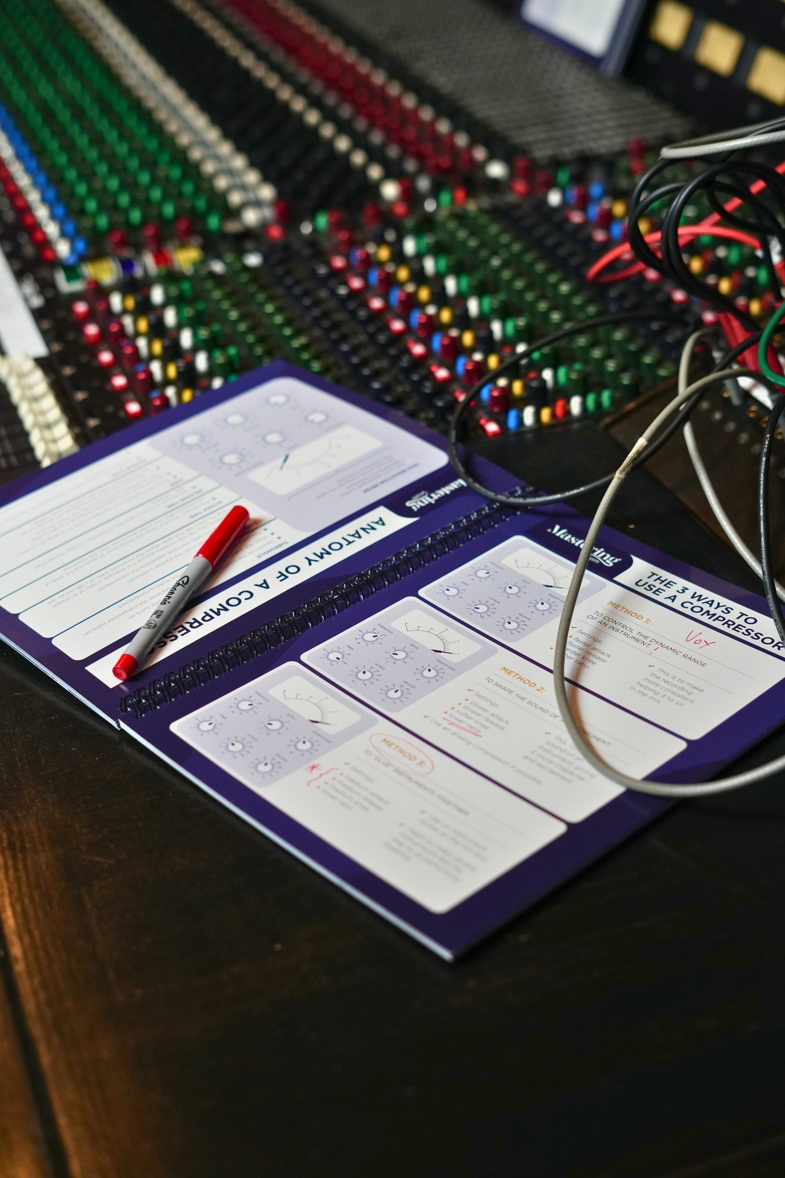 Mixing & Mastering Cheat Sheet Binder (Physical) view 2
